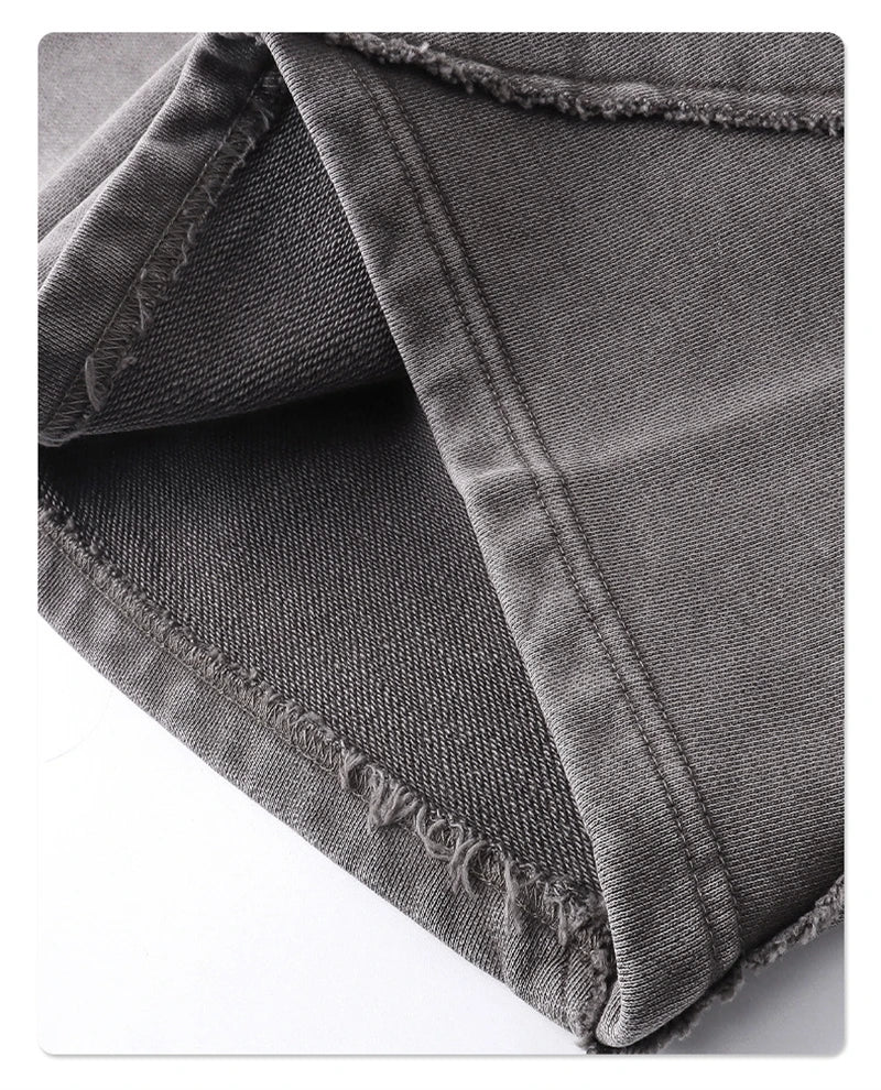 "WASHED AND DISTRESSED" LOOSE SHORTS