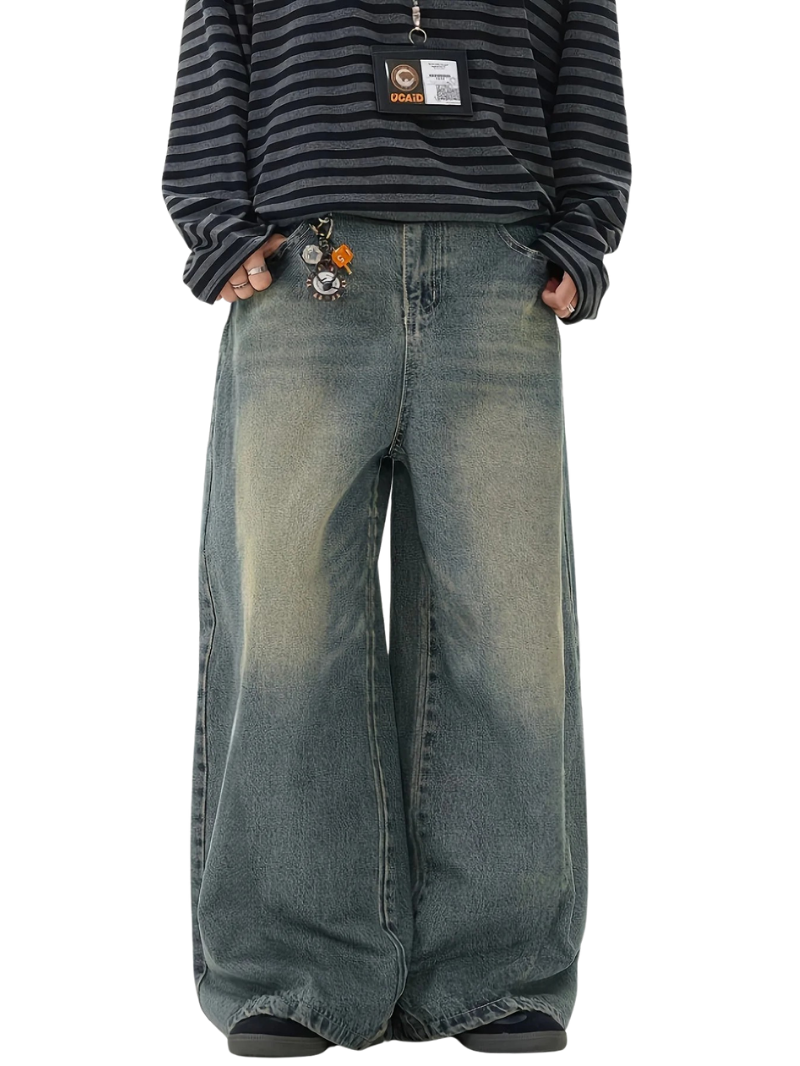 "BASIC" BAGGY JEANS