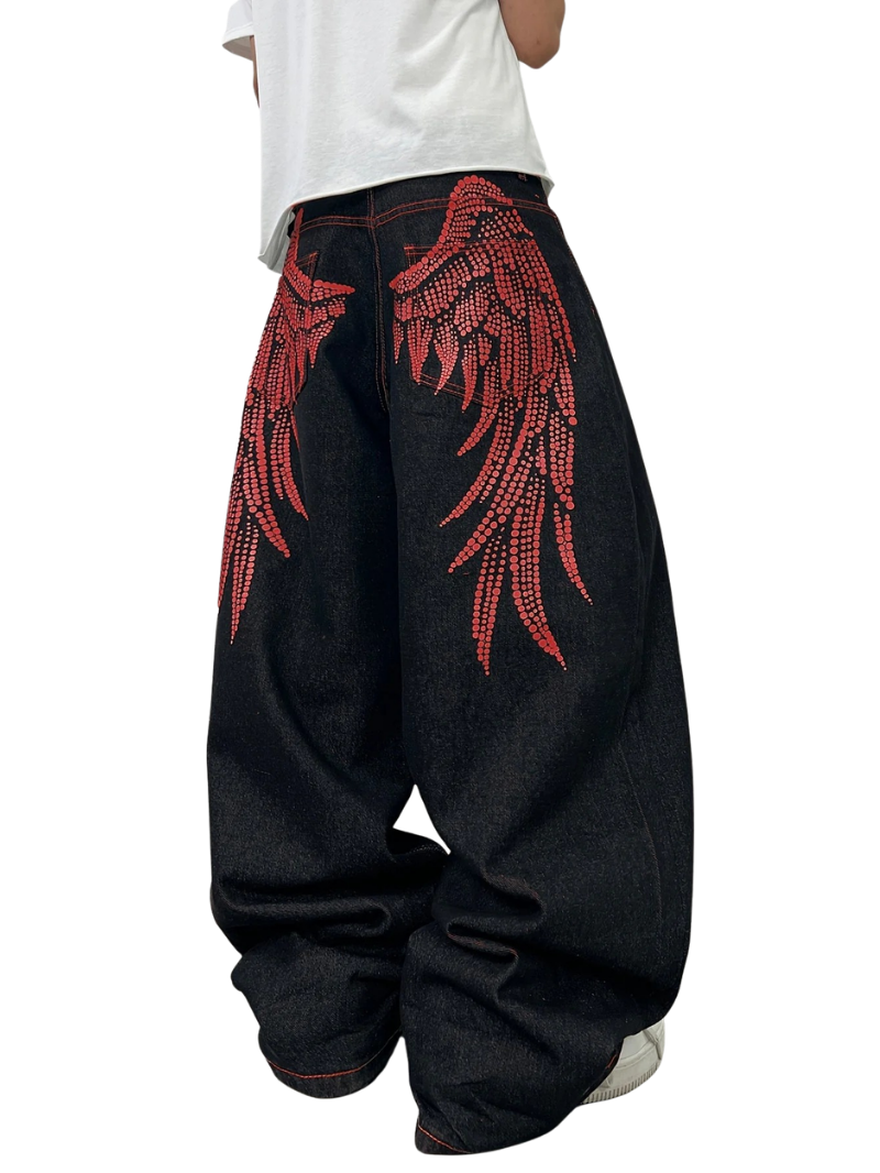 "WINGS" BAGGY JEANS