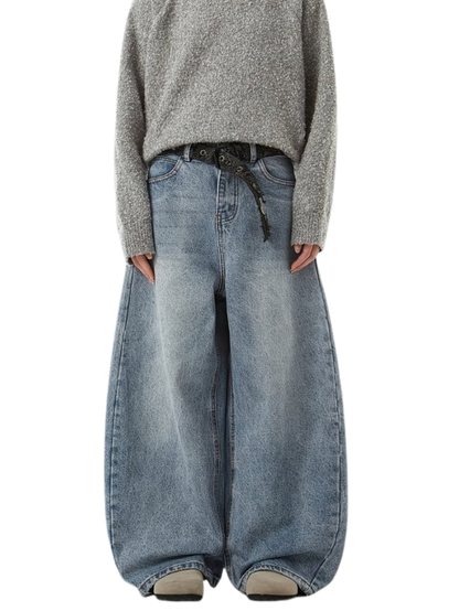 "BASIC" BAGGY JEANS