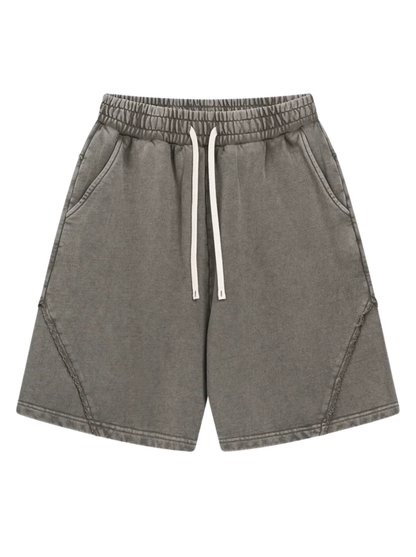 "WASHED AND DISTRESSED" LOOSE SHORTS