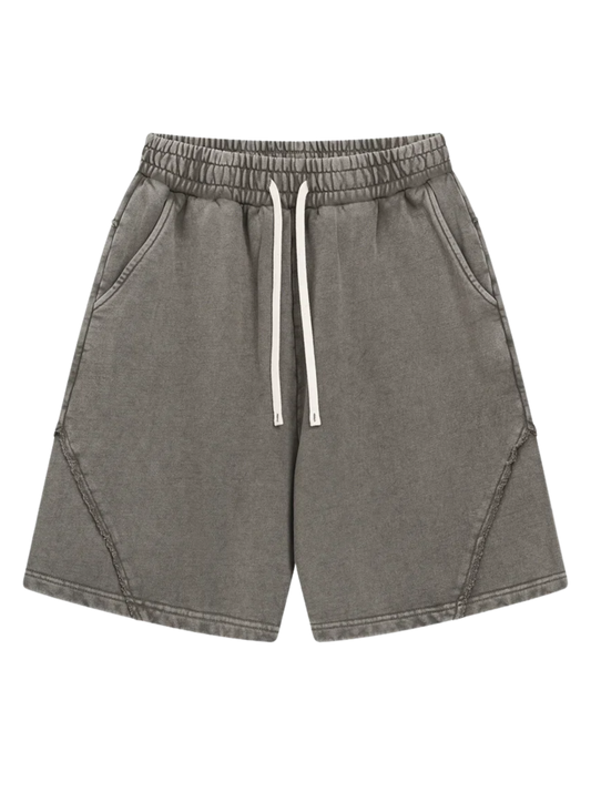 "WASHED AND DISTRESSED" LOOSE SHORTS