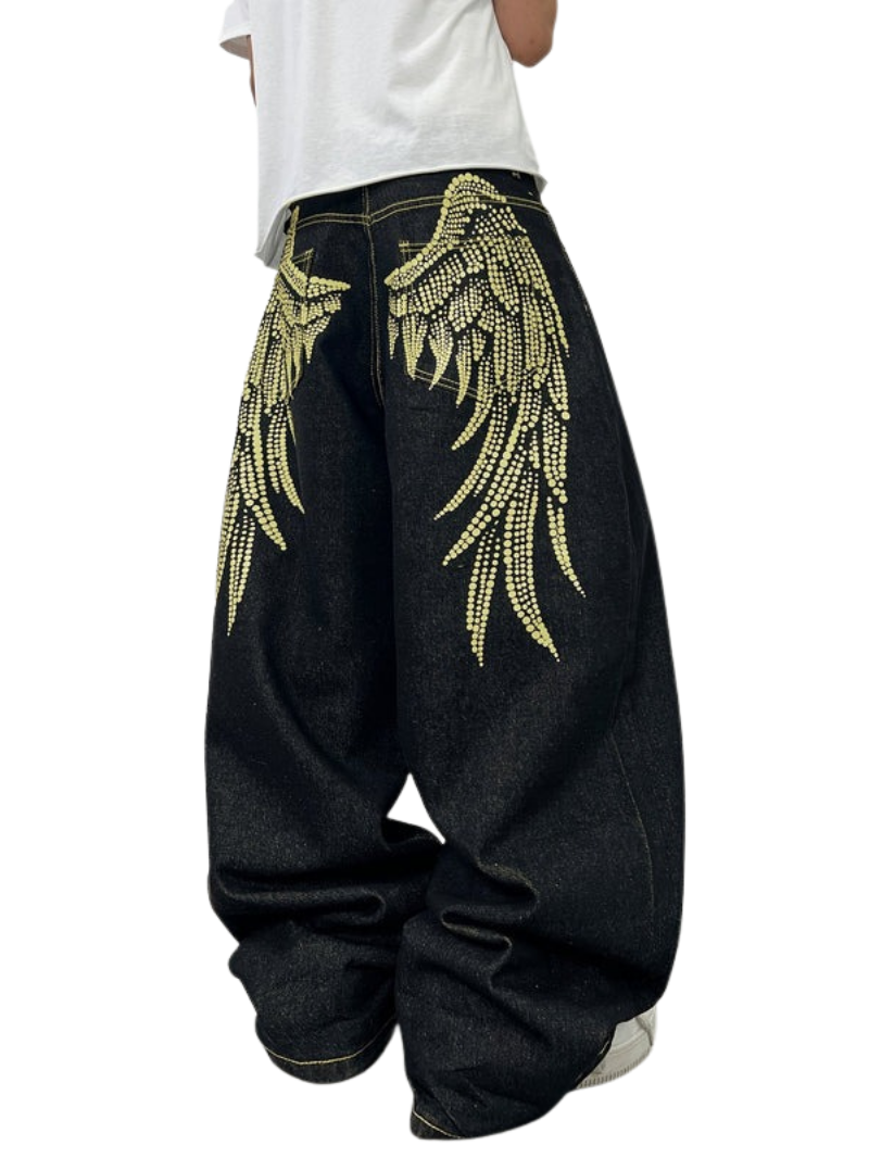 "WINGS" BAGGY JEANS