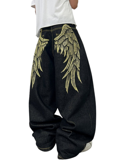 "WINGS" BAGGY JEANS
