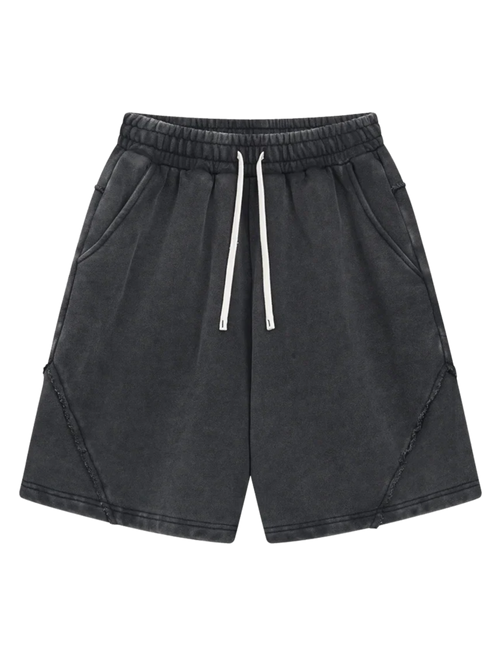 "WASHED AND DISTRESSED" LOOSE SHORTS