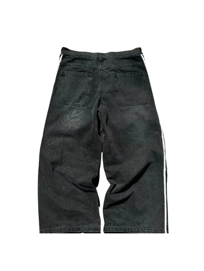 "STRIPES" BAGGY JEANS