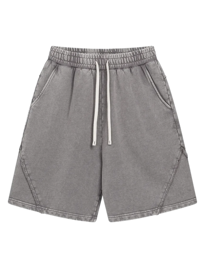 "WASHED AND DISTRESSED" LOOSE SHORTS