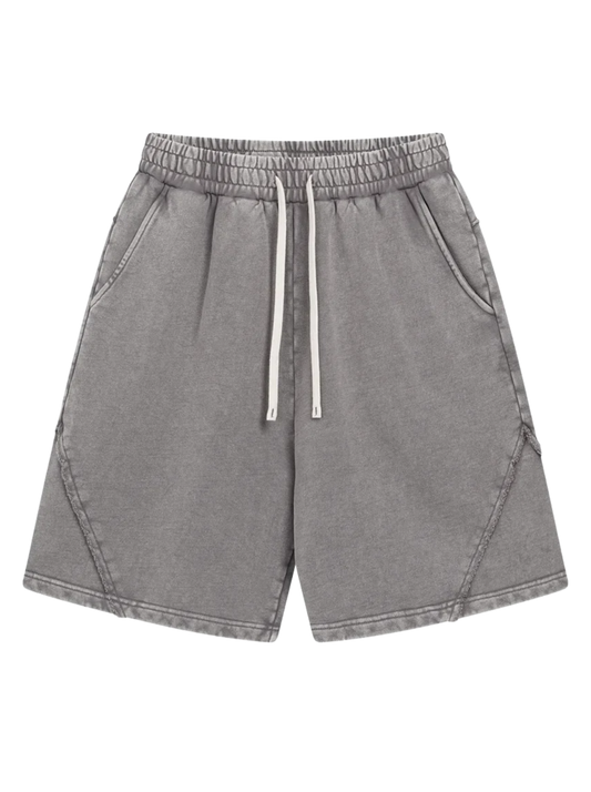 "WASHED AND DISTRESSED" LOOSE SHORTS