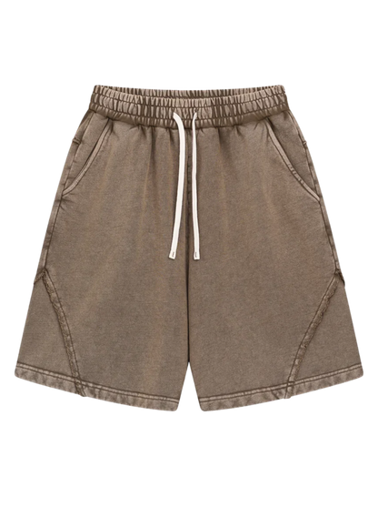 "WASHED AND DISTRESSED" LOOSE SHORTS