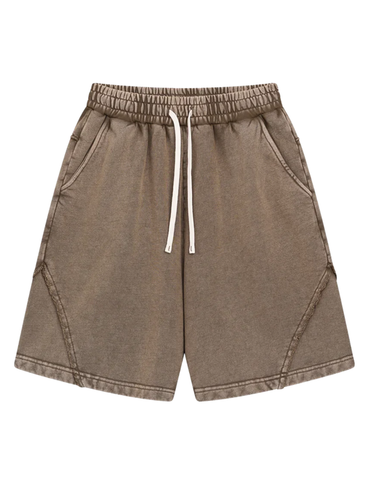 "WASHED AND DISTRESSED" LOOSE SHORTS