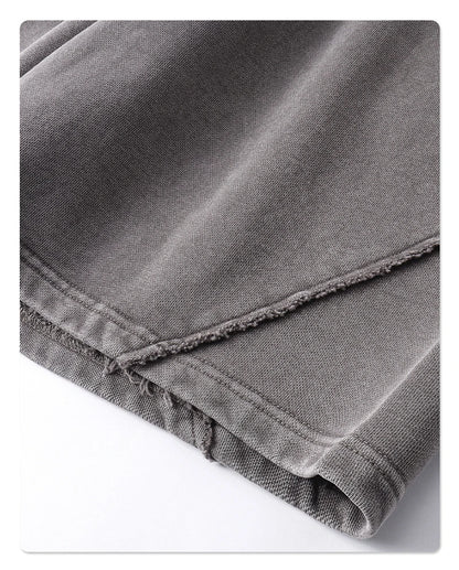 "WASHED AND DISTRESSED" LOOSE SHORTS