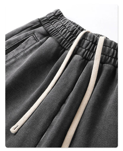 "WASHED AND DISTRESSED" BAGGY SWEATPANTS