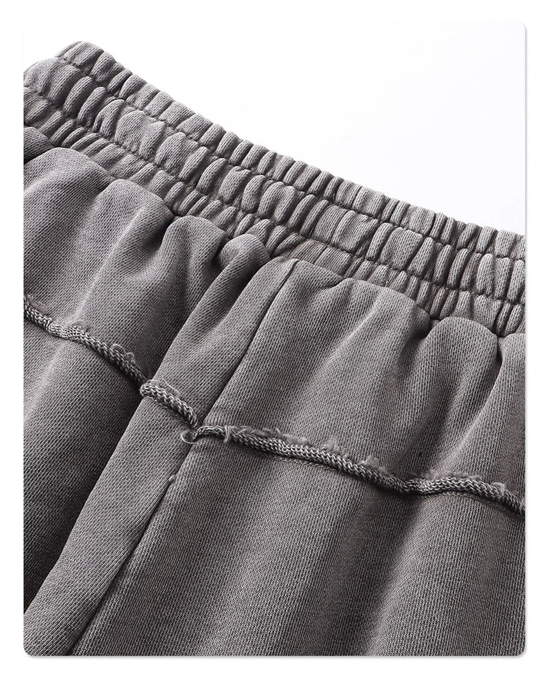 "WASHED AND DISTRESSED" LOOSE SHORTS