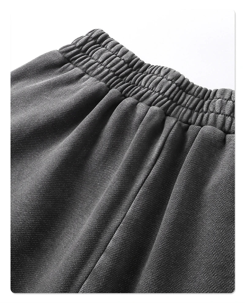 "WASHED AND DISTRESSED" BAGGY SWEATPANTS