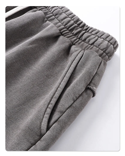 "WASHED AND DISTRESSED" LOOSE SHORTS