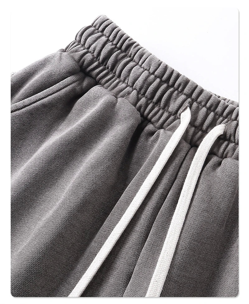 "WASHED AND DISTRESSED" LOOSE SHORTS