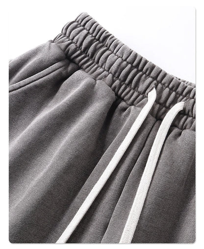 "WASHED AND DISTRESSED" LOOSE SHORTS