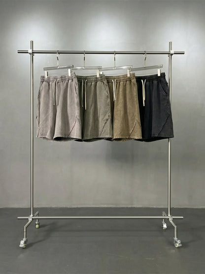 "WASHED AND DISTRESSED" LOOSE SHORTS