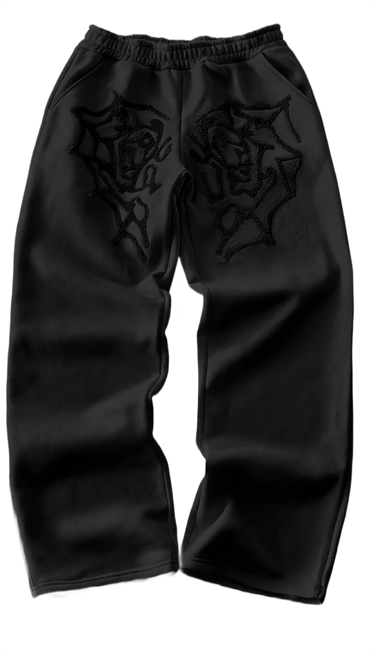 "EMBROIDERY" BAGGY SWEATPANTS