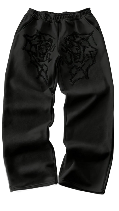 "EMBROIDERY" BAGGY SWEATPANTS