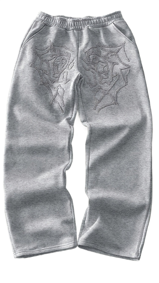 "EMBROIDERY" BAGGY SWEATPANTS