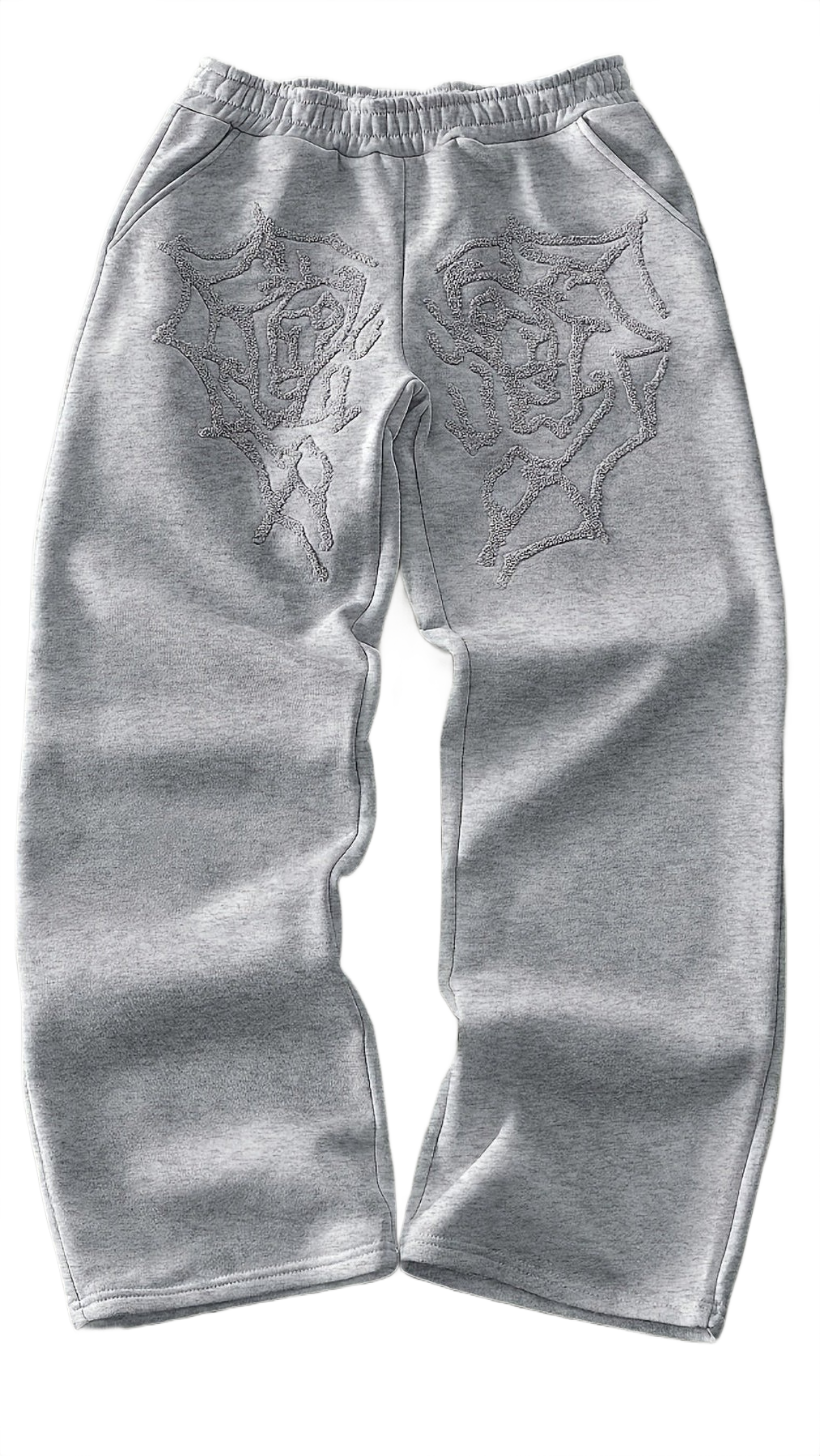 "EMBROIDERY" BAGGY SWEATPANTS