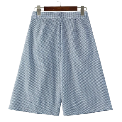 "PLAID" BAGGY SHORTS