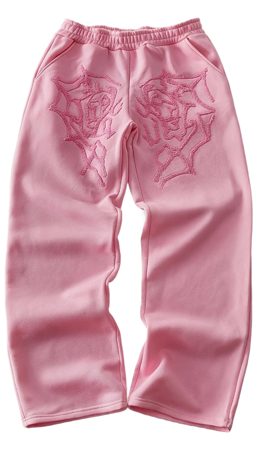"EMBROIDERY" BAGGY SWEATPANTS