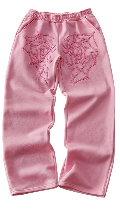 "EMBROIDERY" BAGGY SWEATPANTS