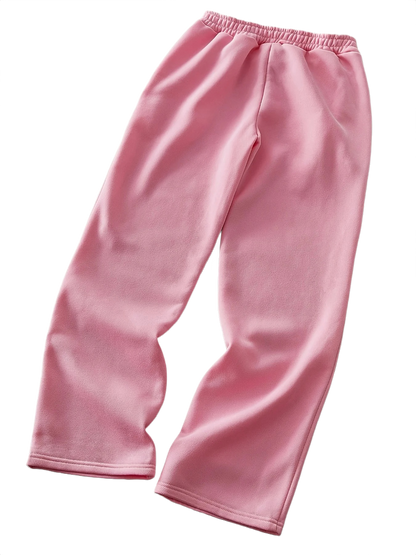 "EMBROIDERY" BAGGY SWEATPANTS